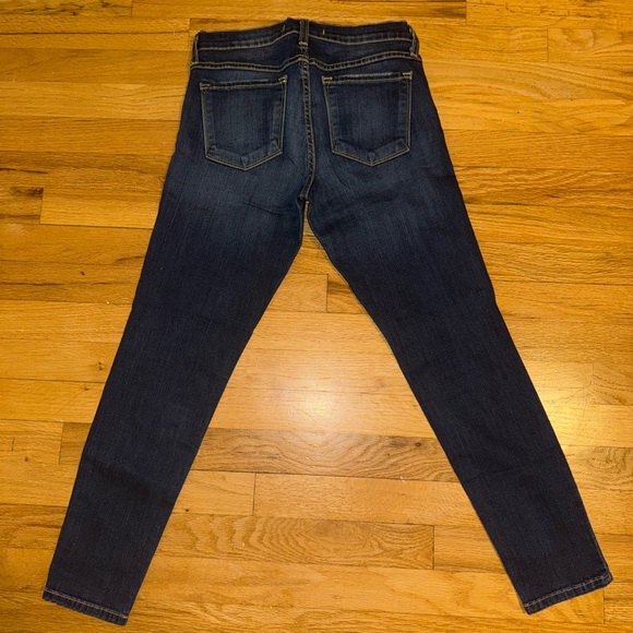 Flying Monkey Dark Blue Distressed Skinny Jeans - Picture 2 of 3